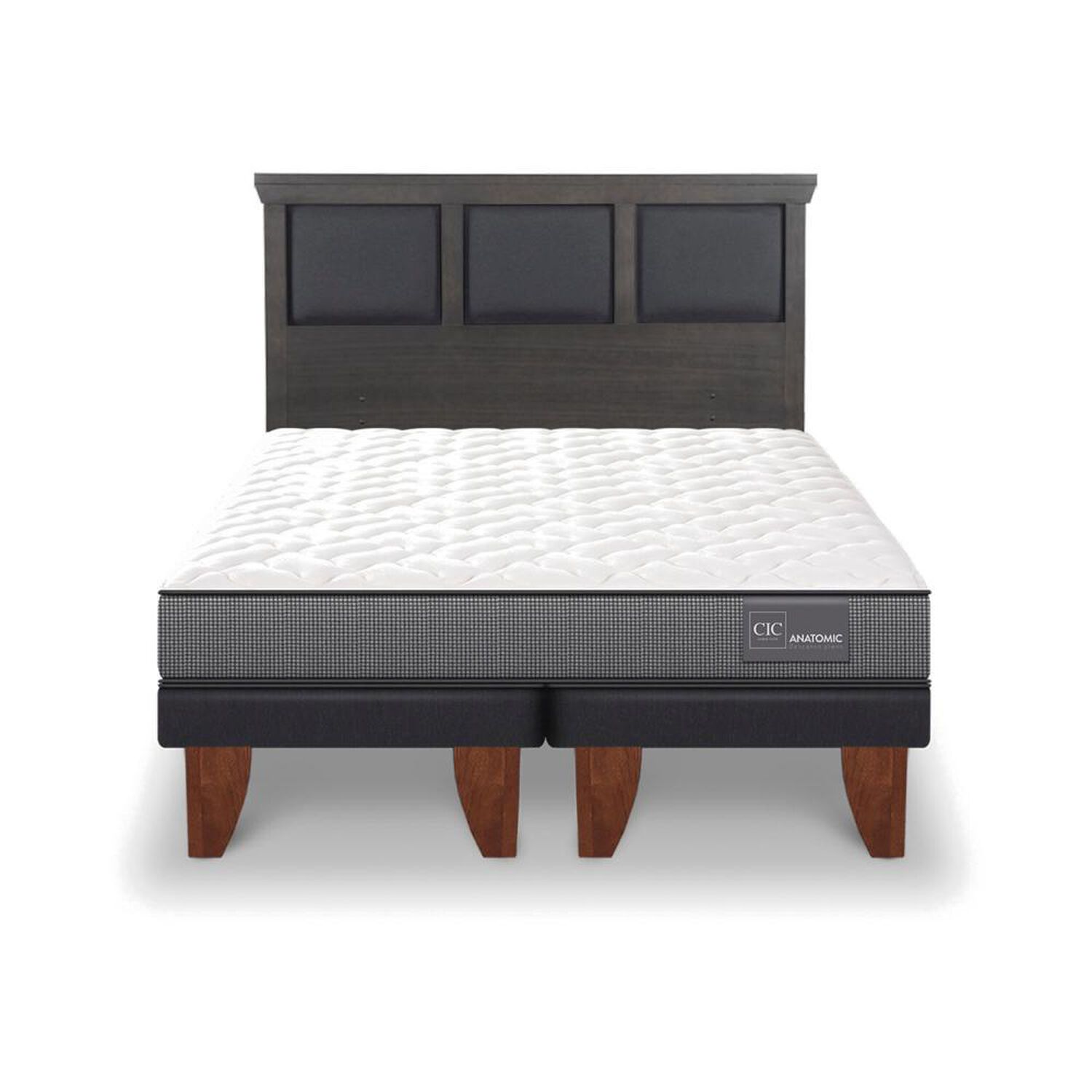 Cama Europea Cic Anatomic / 2 Plazas / Base Dividida + Respaldo image number 0.0