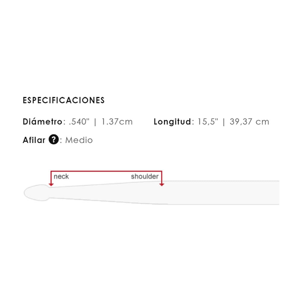 Baquetas Vic Firth 7a American Classic Punta De Madera image number 3.0