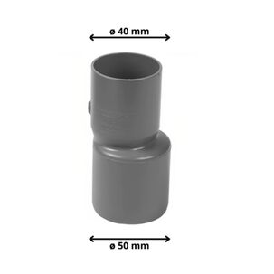 Copla Reducción Pvc Sanitario Gris 50x40 Mm Hoffens