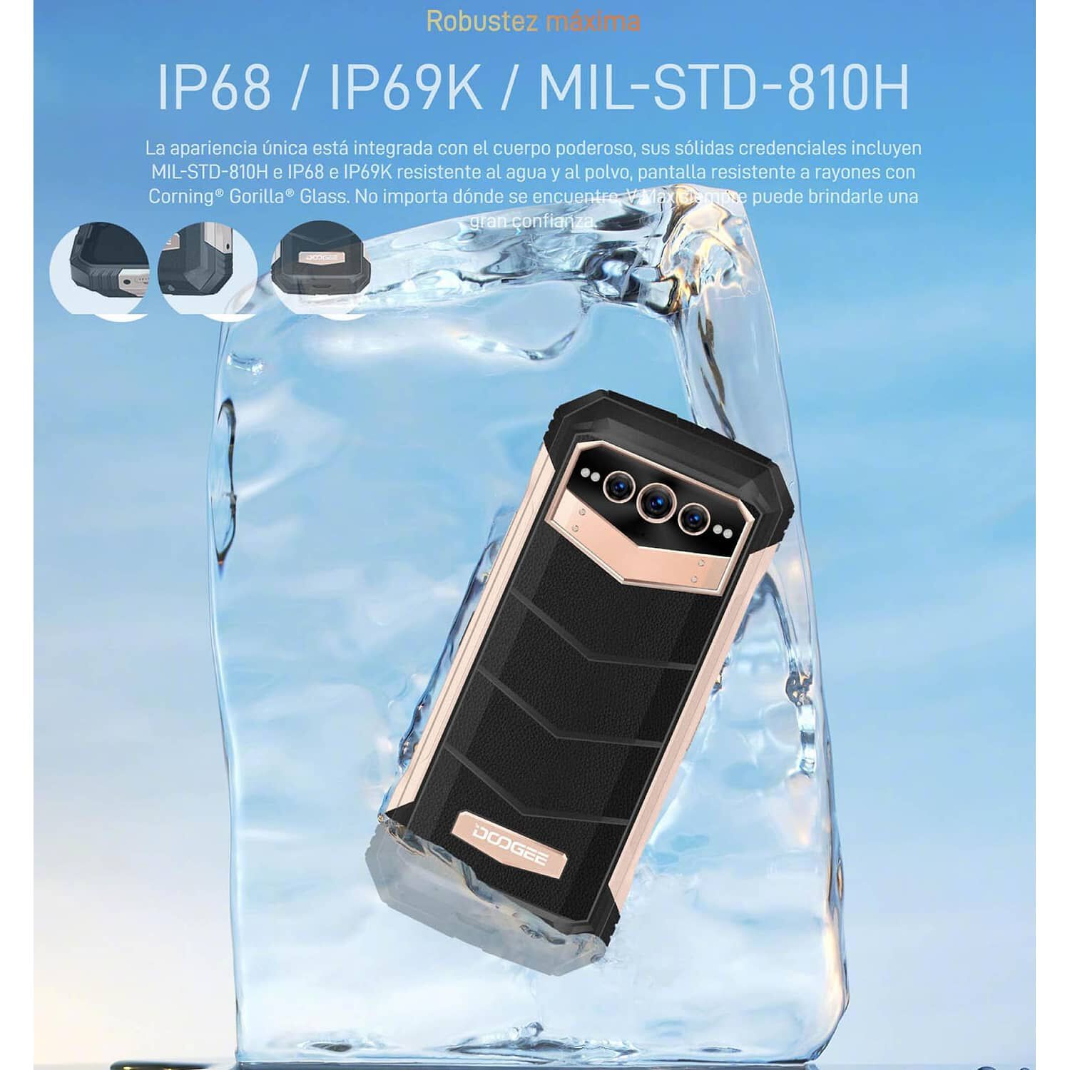 Doogee V Max Resistente A Golpes, Polvo, Humedad Y Agua / Bater&iacute;a 22.000mah, C&aacute;mara Visi&oacute;n Nocturna / Graba Videos En 4k image number 6.0