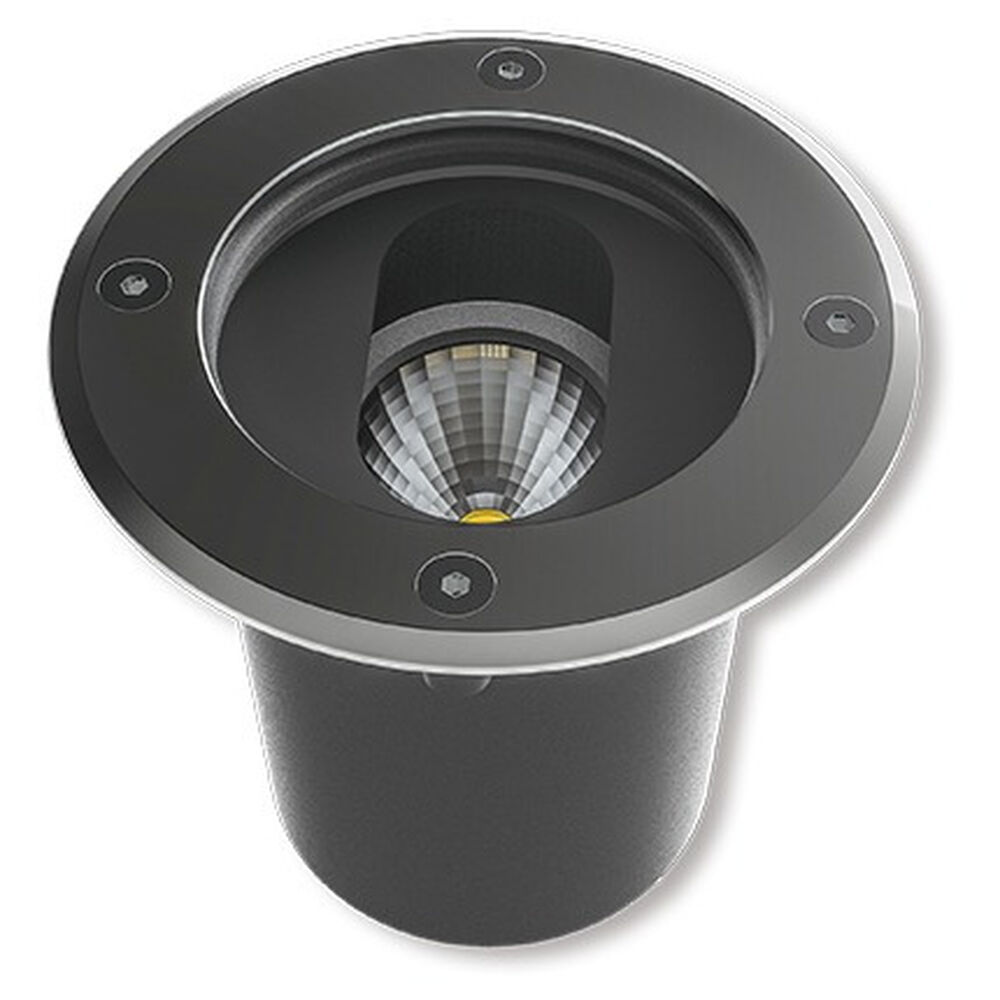 Embutido De Piso Led Studio Redondo Ip67 Sin Amp Gu10 Gris image number 0.0