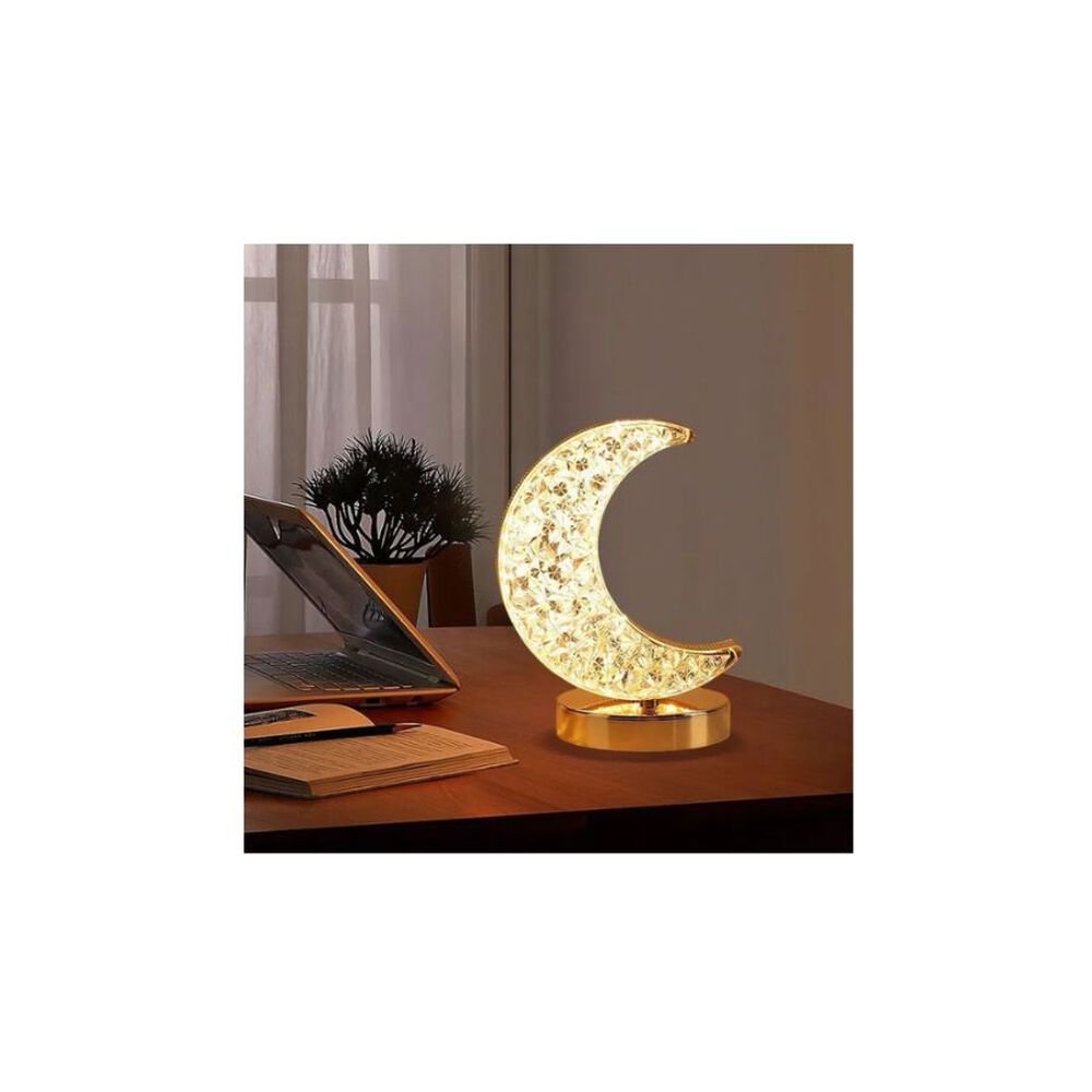 Lampara De Mesa Escritorio Led Recargable En Forma De Luna image number 1.0
