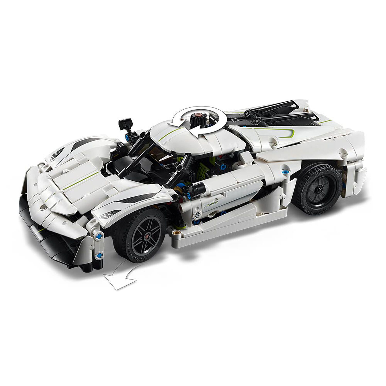 Lego Technic - Hiperauto Koenigsegg Jesko Absolut Blanco - 42184 image number 5.0