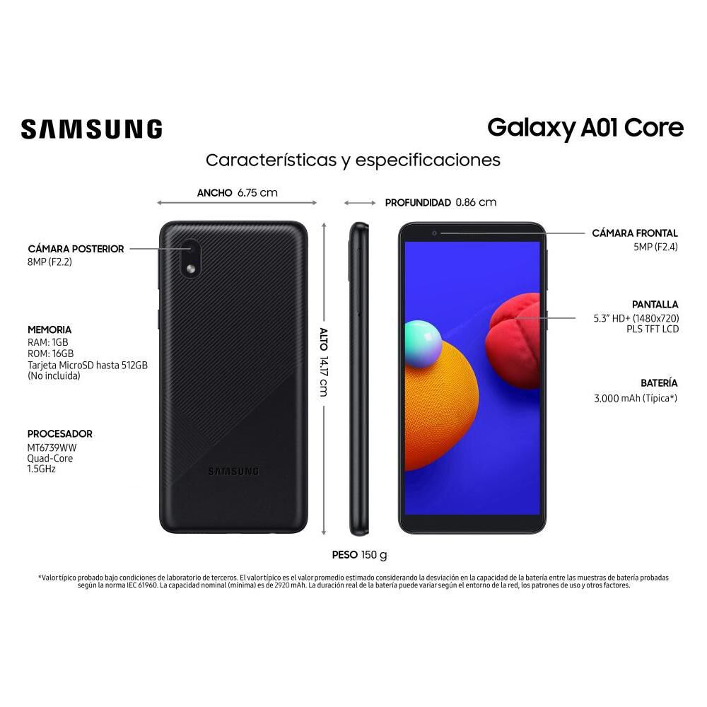 Smartphone Samsung A01 Core 16 Gb/ Liberado image number 7.0