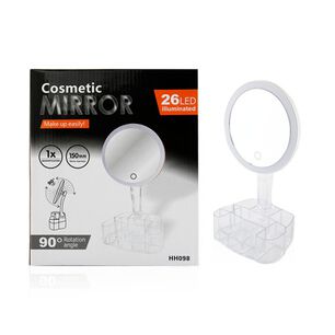 Espejo Organizador De Maquillaje 26 Led 90 Recargable