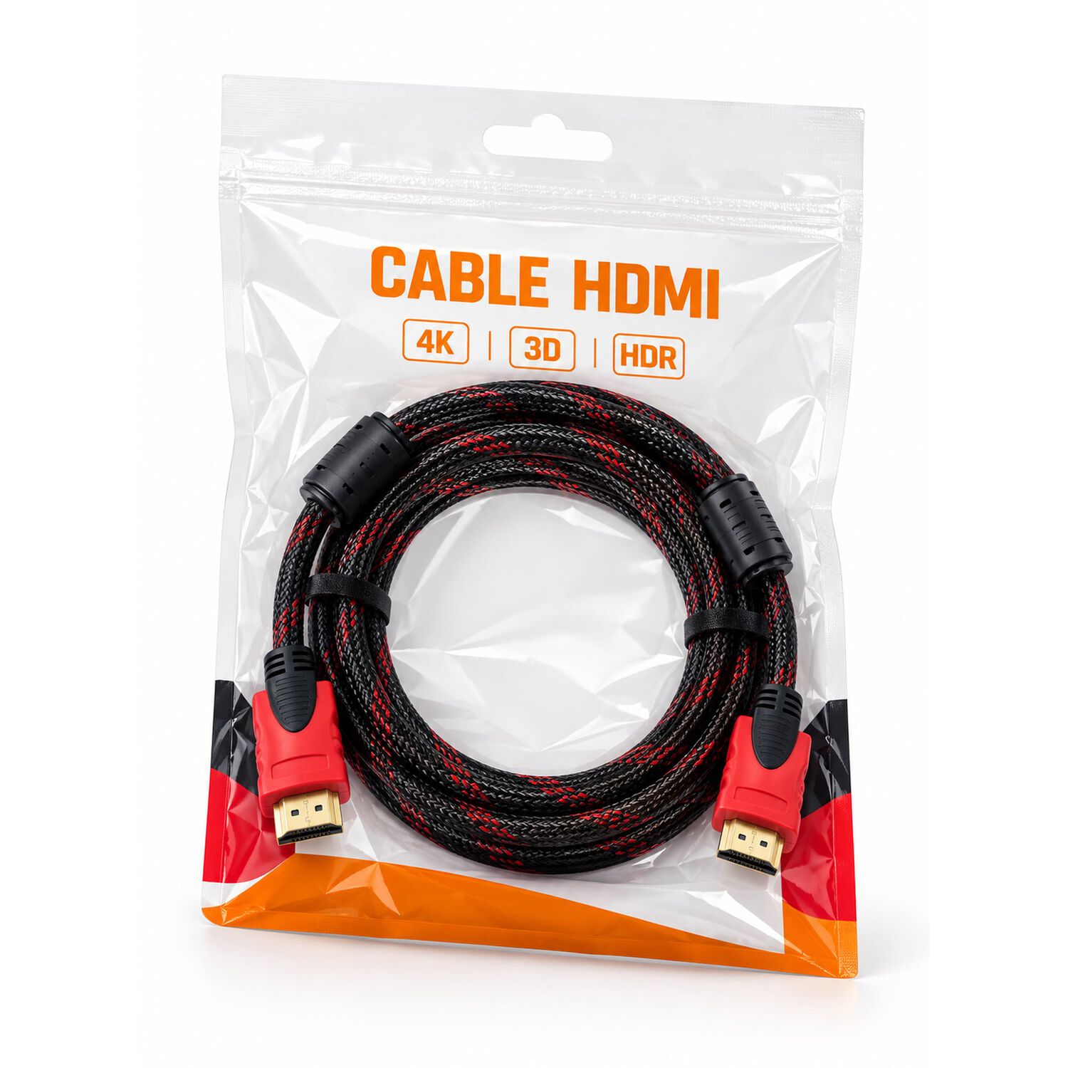 Cable Hdmi Macho-macho 1,5m Doble Filtro Malla image number 1.0