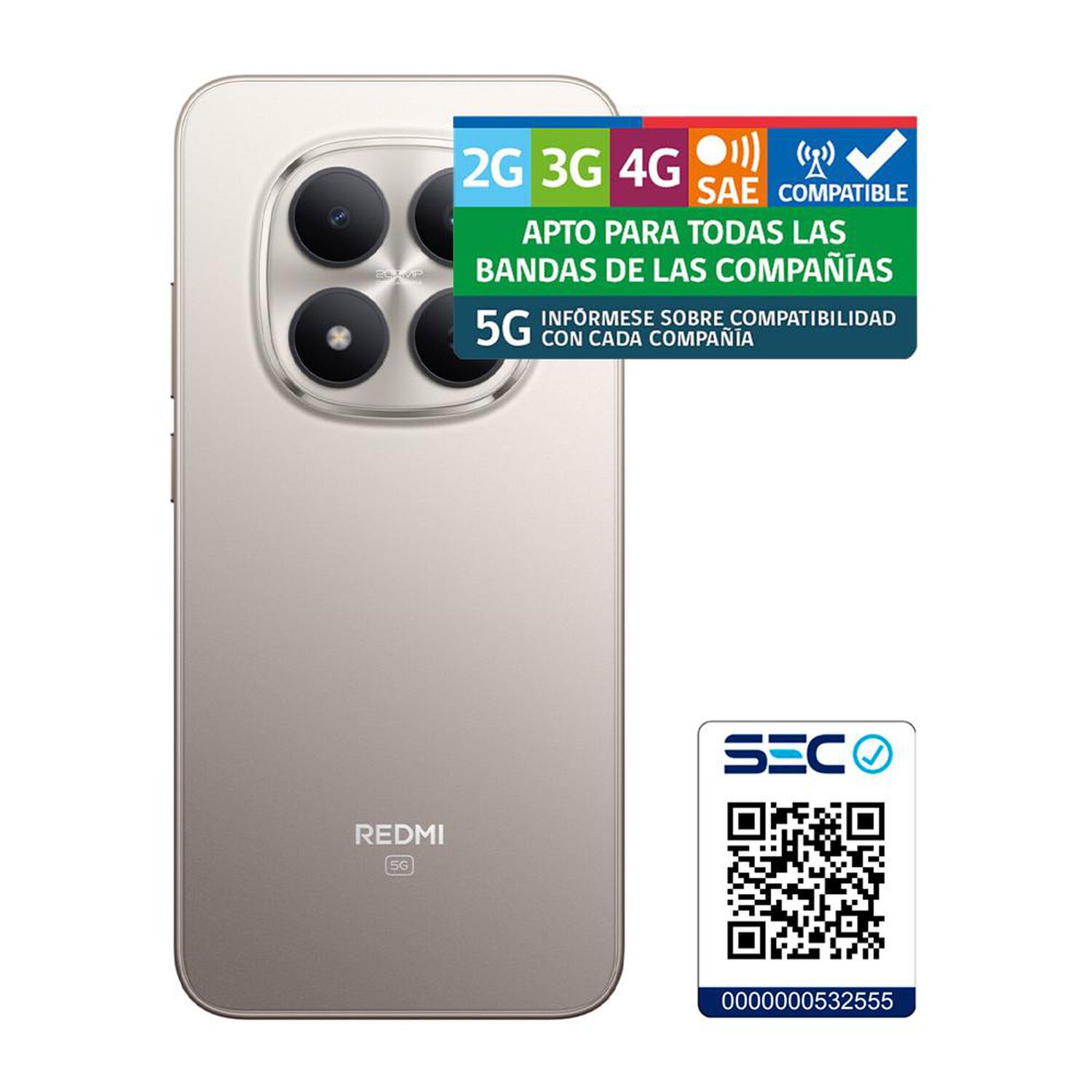 Smartphone Xiaomi Redmi Note 15 Pro / 5G / 256 GB / Titanio / Liberado image number 8.0