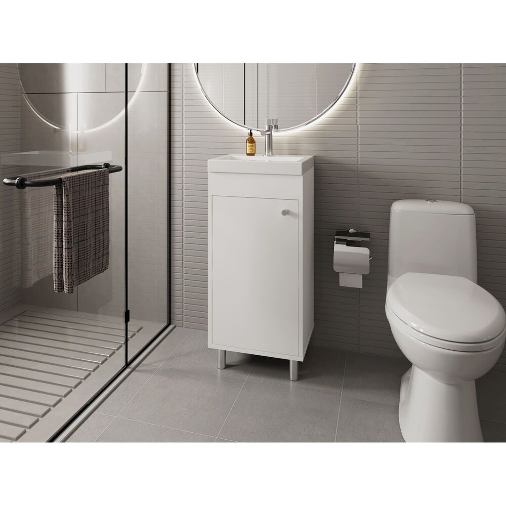 Vanitorio Con Lavamanos 84x32x40,2 Cm 1 Puerta image number 4.0