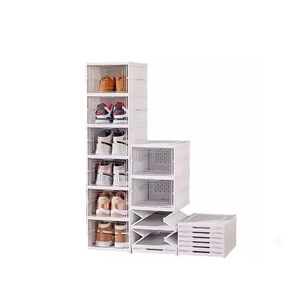 Organizador De Zapatos Plegable 6 Niveles Caja Transparente