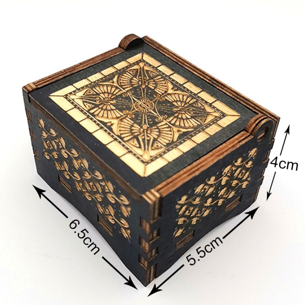 Caja Musical Madera Coldplay Clock A Cuerda image number 2.0
