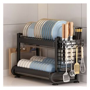 Escurridor De Platos 2 Niveles Multifuncional Secaplatos