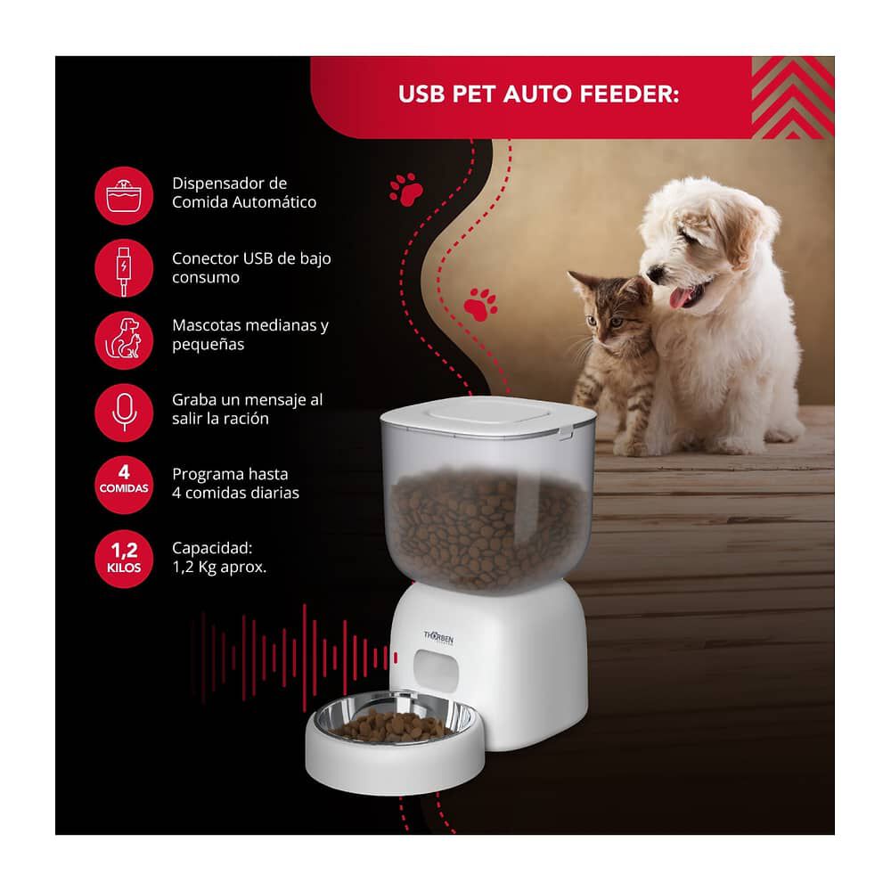 Dispensador Comida El&eacute;ctrico Thor Pet Auto Feeder image number 1.0
