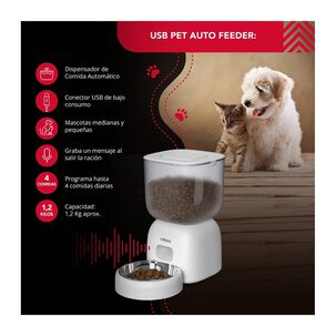 Dispensador Comida El&eacute;ctrico Thor Pet Auto Feeder