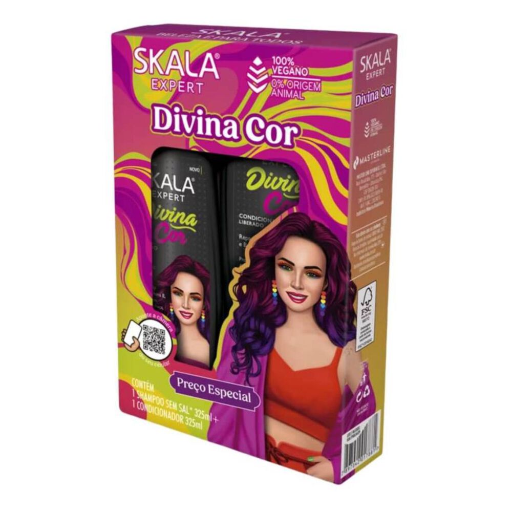 Kit Shampoo Acondicionador Divina Cor Skala 325ml C/u image number 0.0
