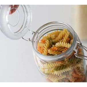 Set 2 Frascos Vidrio Con Tapa Hermetica De 1000ml Allegra
