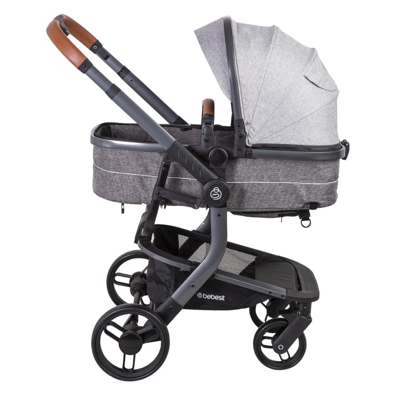 Coche Travel System Bebesit Taurus Gris image number 3.0
