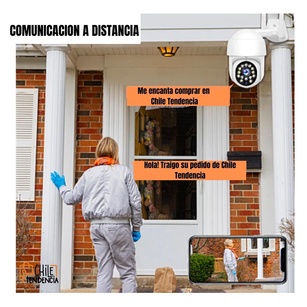Camara De Seguridad Inalambrica Wifi Full Hd Impermeable image number 4.0