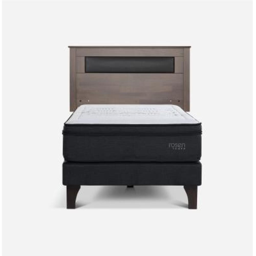 Cama Europea Rosen Tempo / 1.5 Plazas / Base Normal + Respaldo image number 6.0