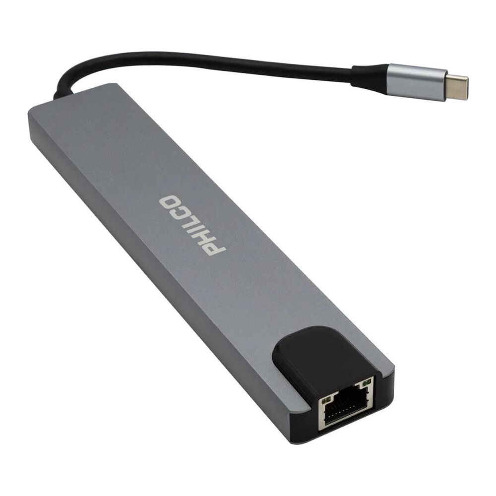 Adaptador Hub Usb C 3.0 8 En 1 Gris Sb88201 image number 2.0