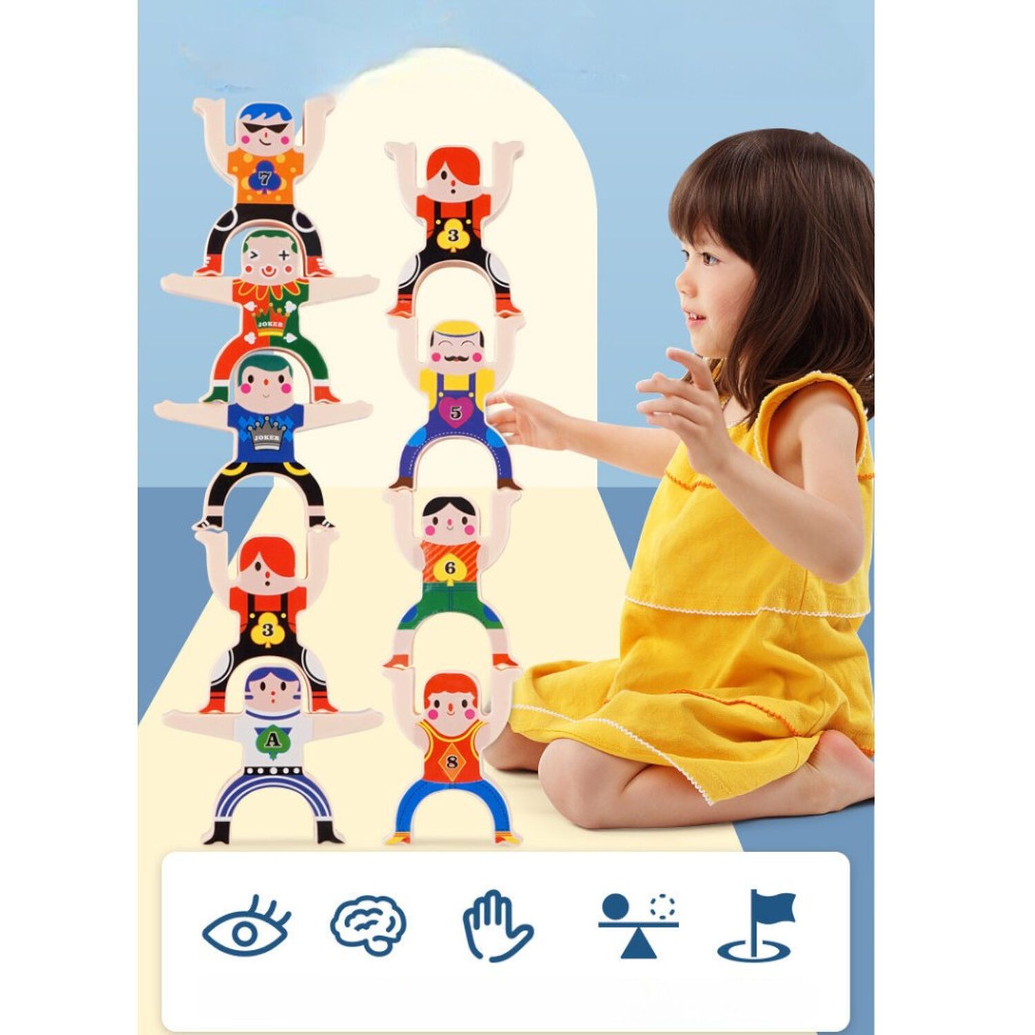 Juego Did&aacute;ctico Infantil Figuras Apilables image number 4.0