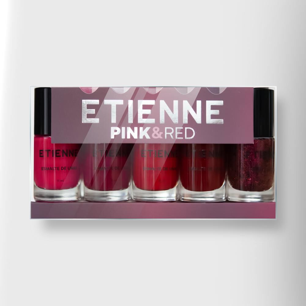 Set De Esmaltes Pink & Red Etienne image number 0.0