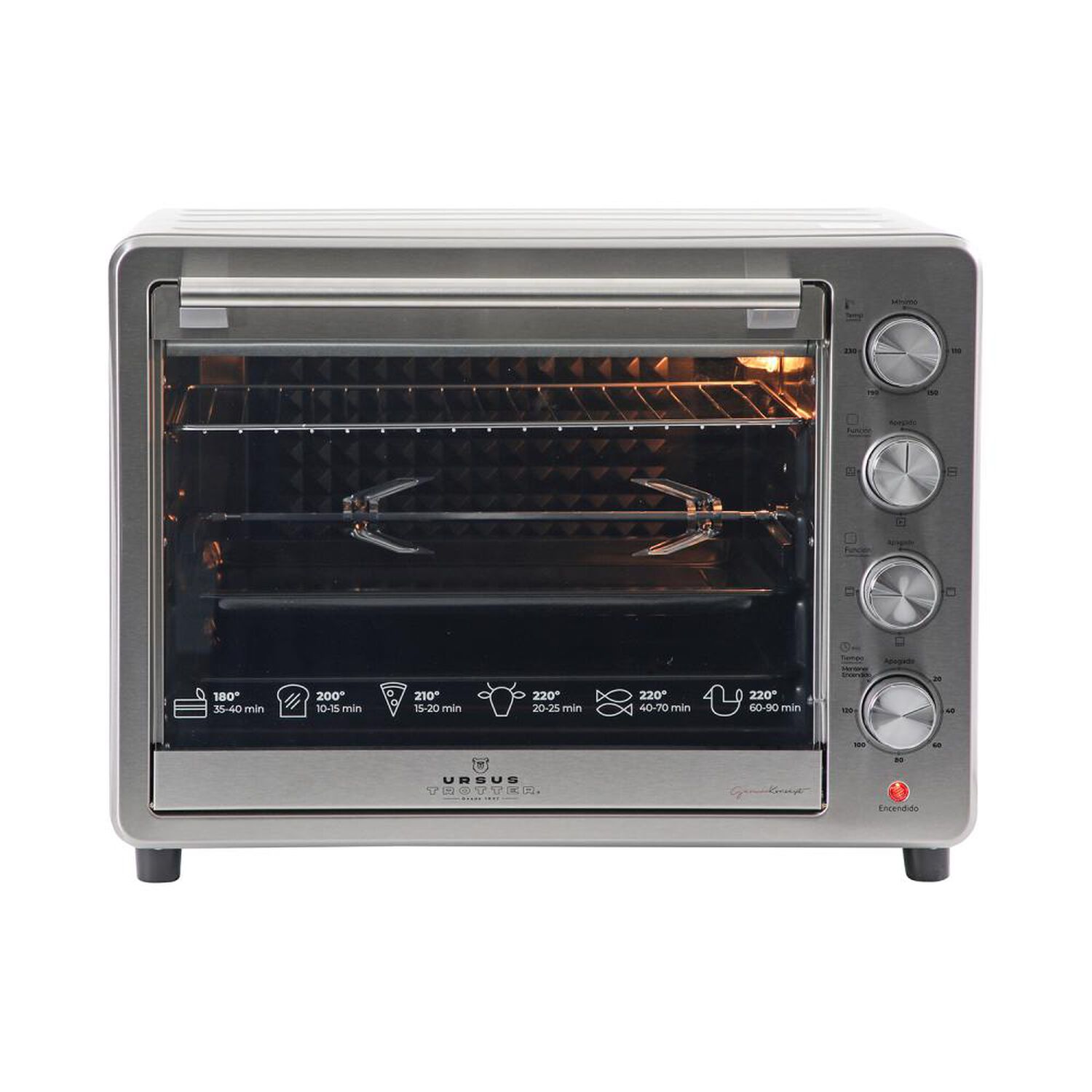 Horno El&eacute;ctrico Ursus Trotter UT-Backofen Pro-I  / 60 Litros / 2200W image number 4.0