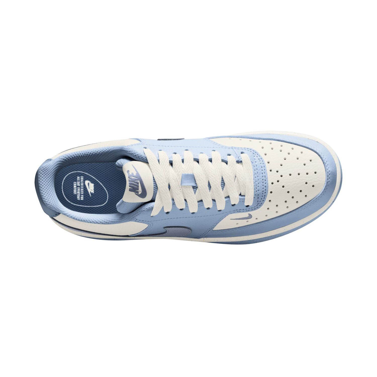 Zapatilla Urbana Mujer Nike Court Vision Low Celeste image number 6.0
