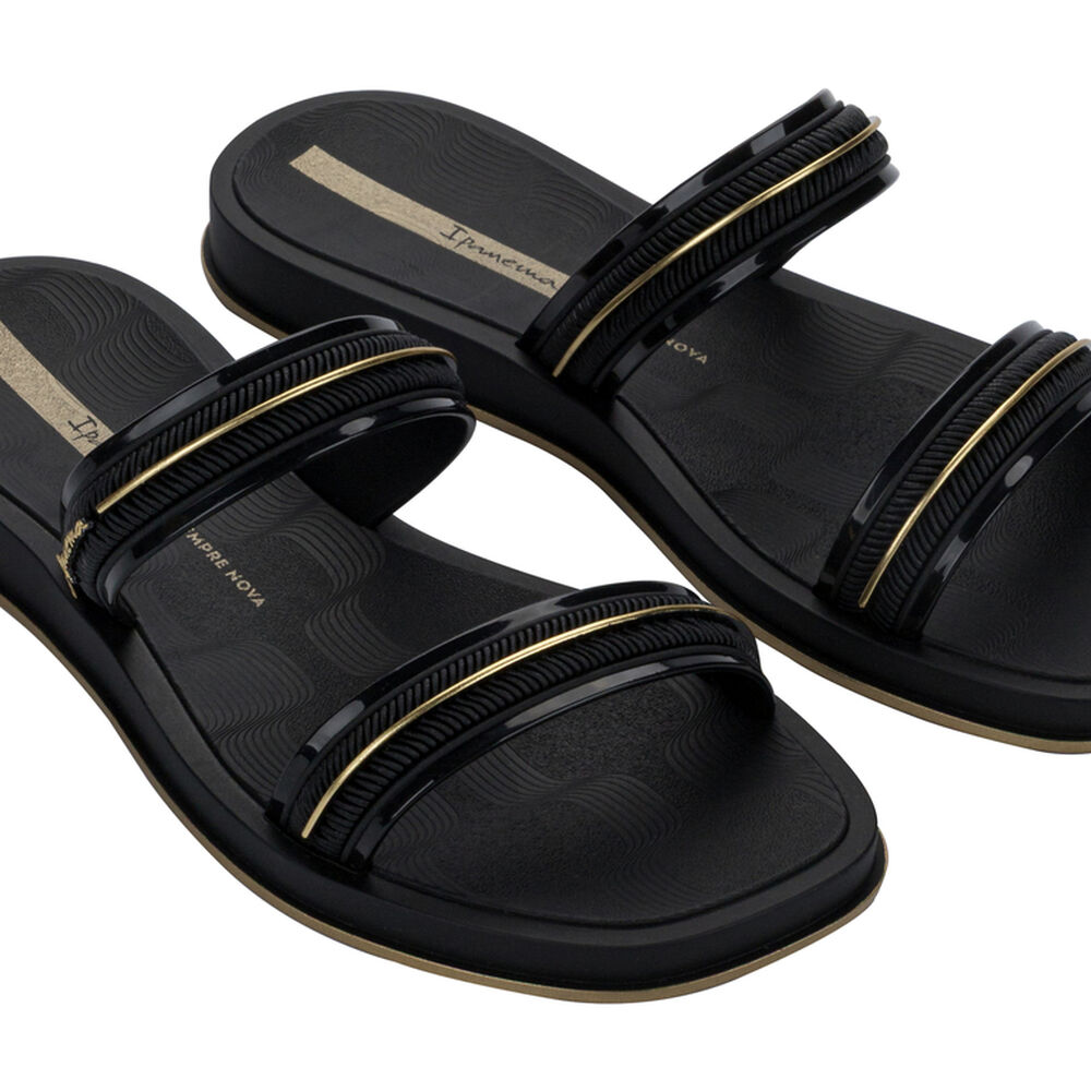 Sandalia Mujer Negro Glow Slide Ipanema image number 1.0