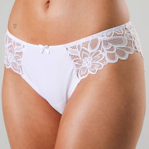 Bikini Lycra Y Encaje Flor Flores 13506-1