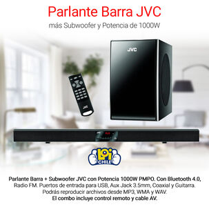 Barra De Sonido Jvc Con Subwoofer Bluetooth Radio Fm