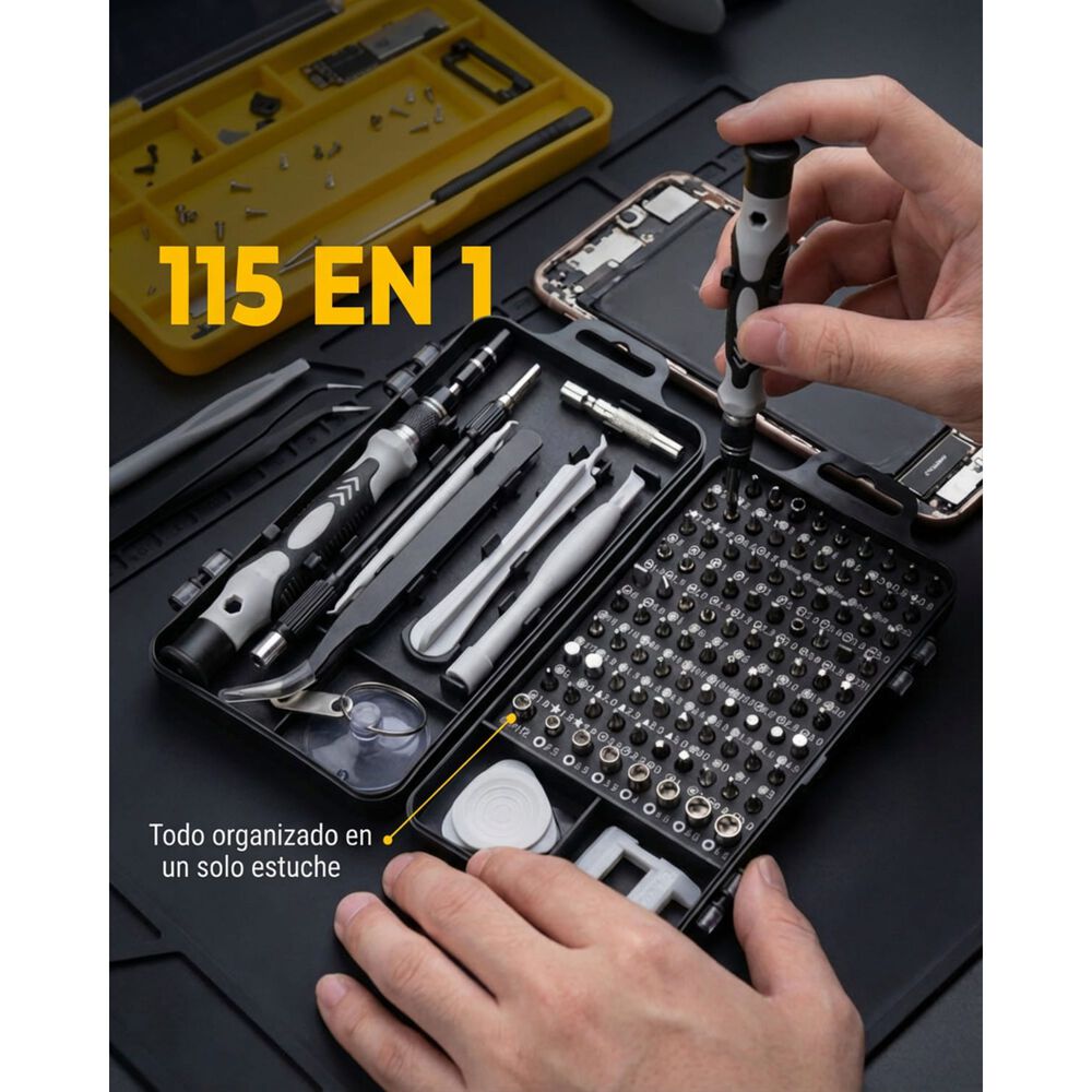 Juego Destornilladores Precisi&oacute;n Magenitcos Set 115 En 1 image number 7.0