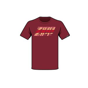 Polera Zipp Manga Corta Z2206 Burdeos