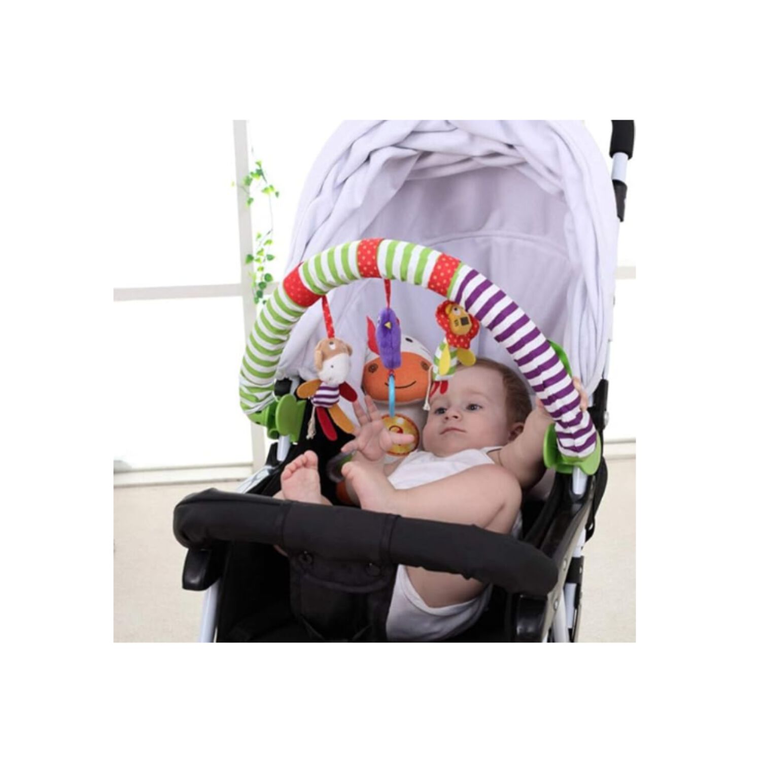 Arco M&oacute;vil Sonajero Multiuso Estimulaci&oacute;n Para Bebe Coche image number 1.0