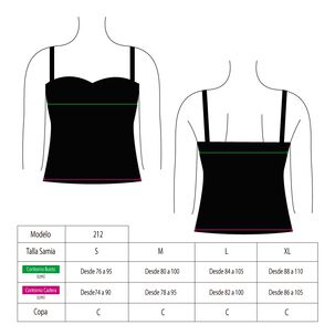 Tankini Traje De Baño Lazos Negro