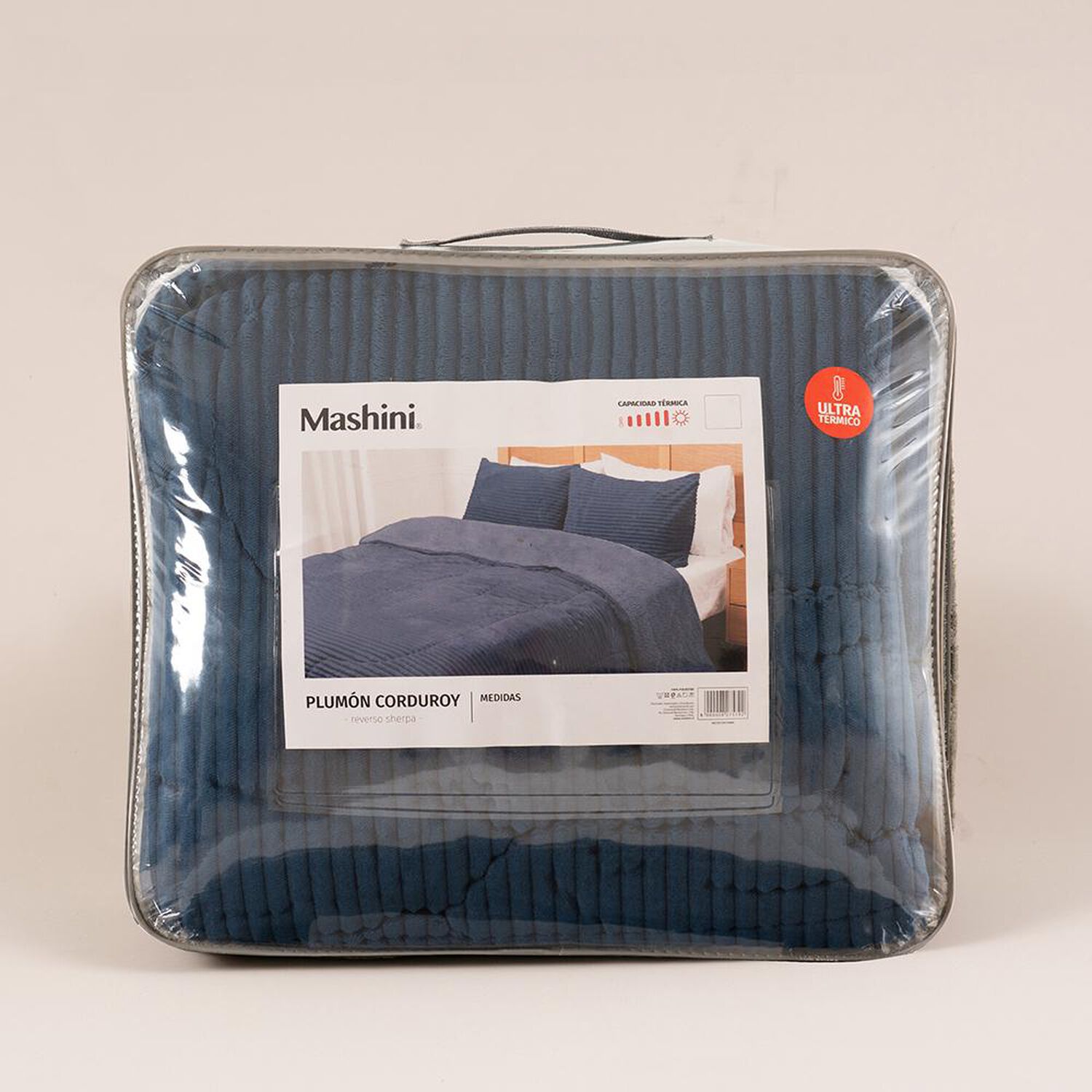 Plum&oacute;n Sherpa Mashini Corduroy Coral / 1.5 Plazas image number 2.0