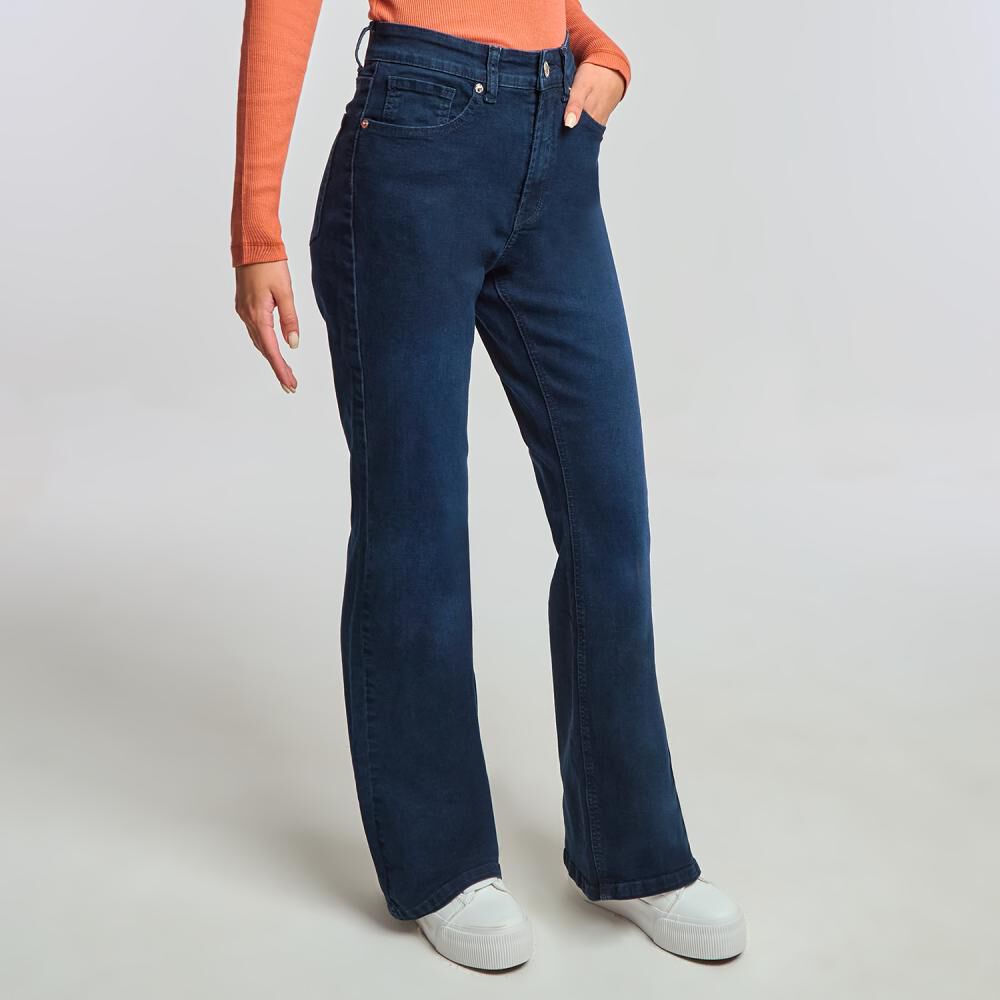 Jeans Tiro Medio Flare Mujer Freedom image number 2.0