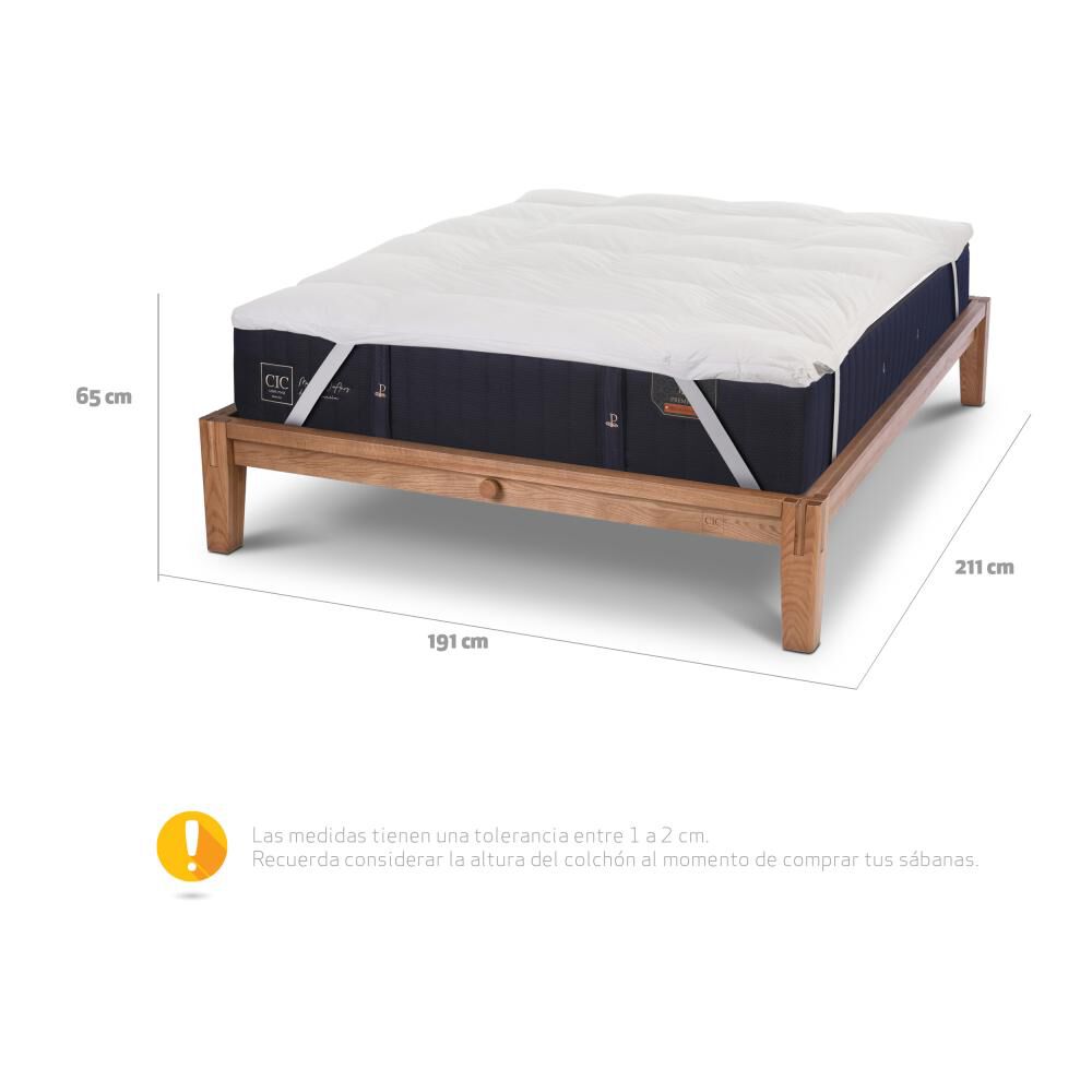 Cama Europea Cic Premium / King / Base Normal + Cubrecolchón image number 5.0