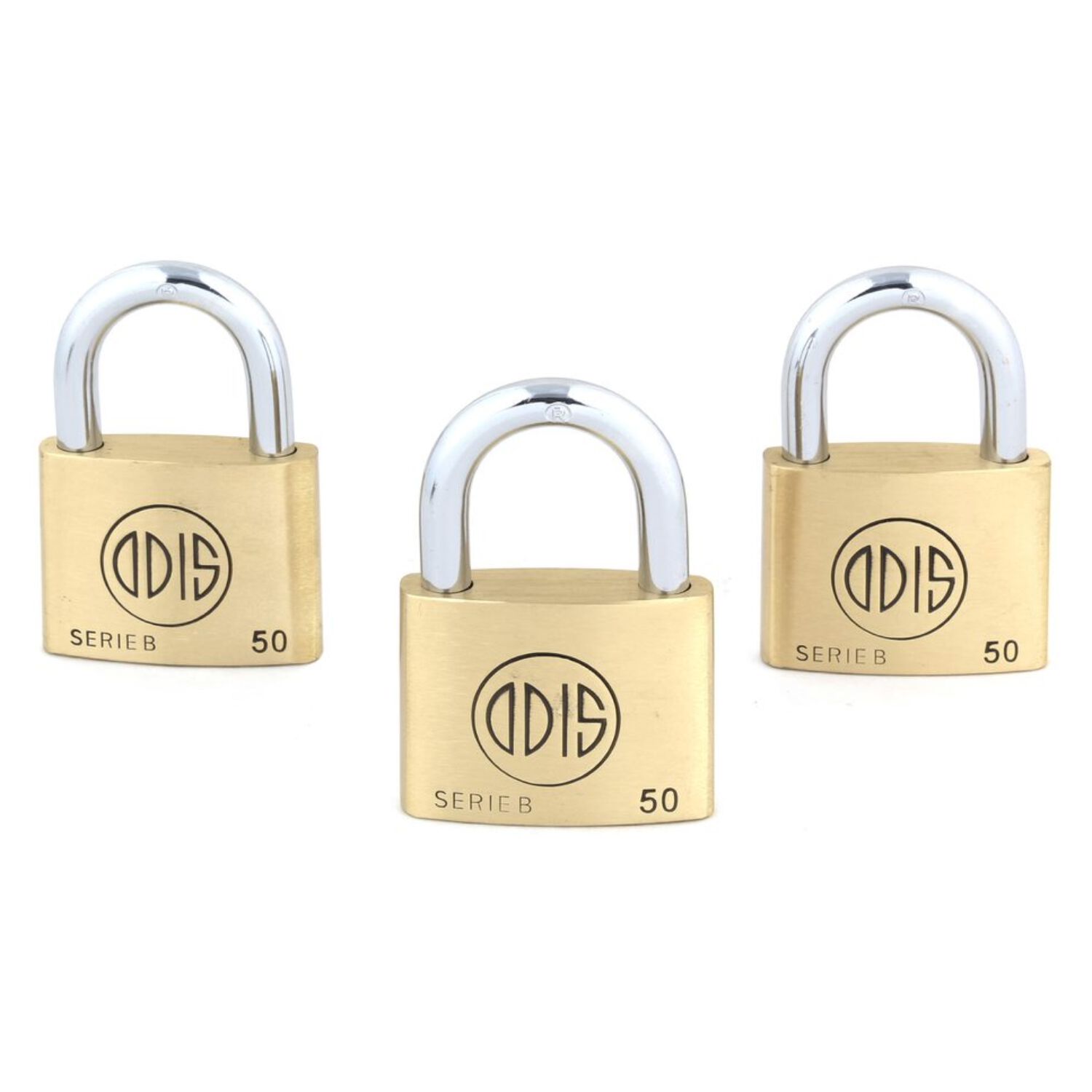 Pack 3 Candados Odis B50 50mm - Llaves Iguales image number 1.0