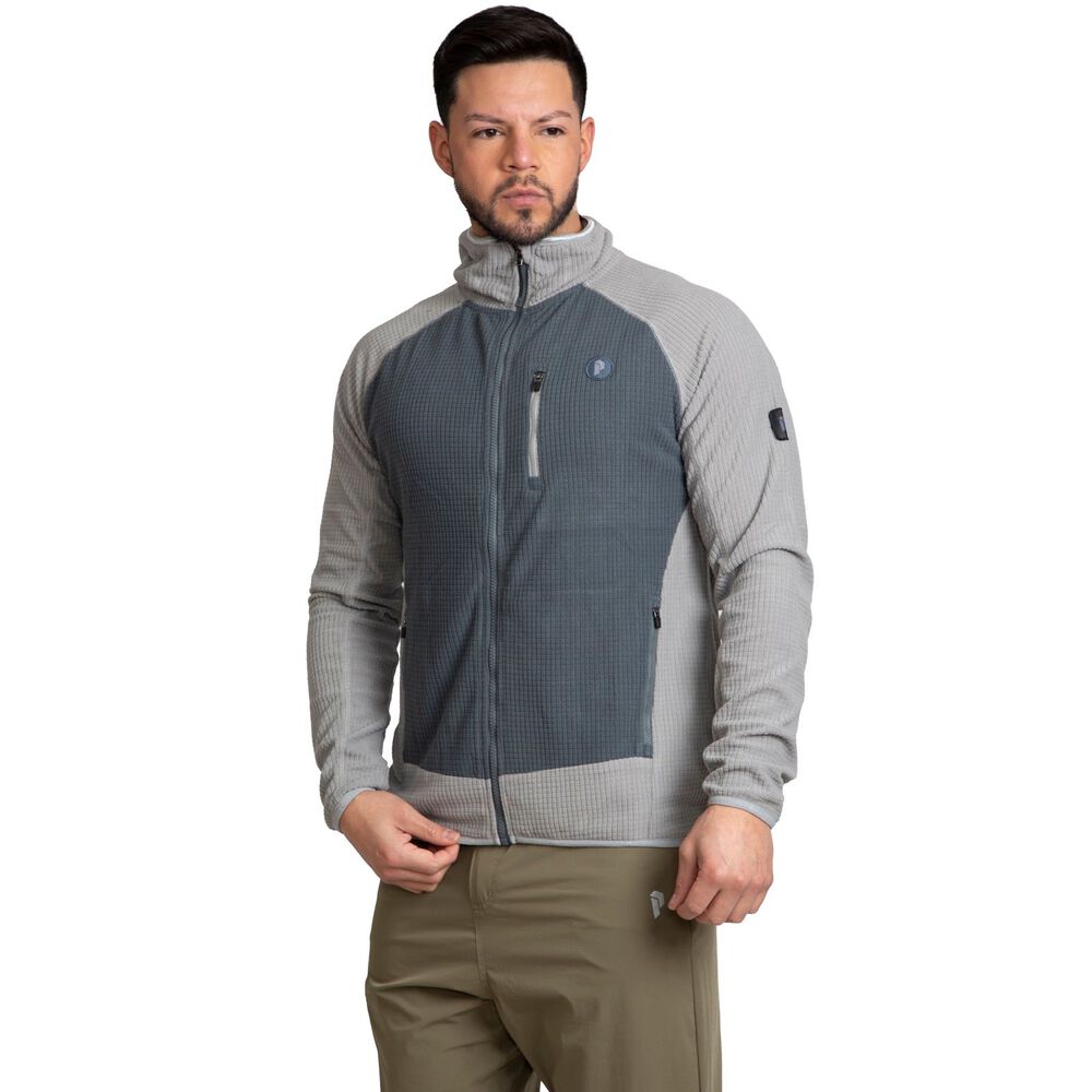 Midlayer Peak Performance Hombre Orvokki Azul Oscuro/gris Llovizna image number 0.0