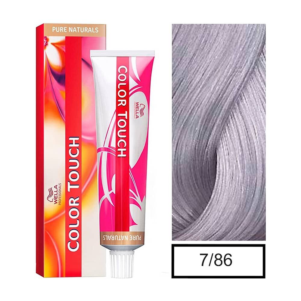 Tinte Para Cabello Wella Color Touch 7/86 Rubio Mediano Perla Violeta 60ml image number 0.0