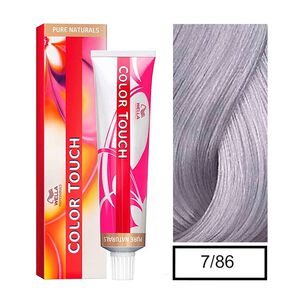 Tinte Para Cabello Wella Color Touch 7/86 Rubio Mediano Perla Violeta 60ml