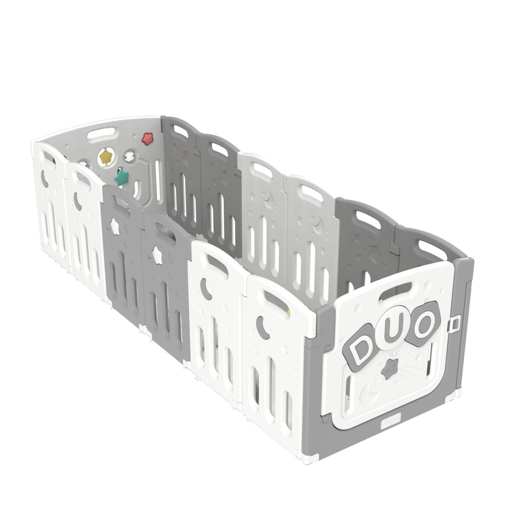 Corral Did&aacute;ctico De Juegos Duo Grey + Alfombra + Pelotas image number 3.0