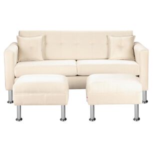 Sofá Bodevir New Retro / 3 Cuerpos + 2 Pouf