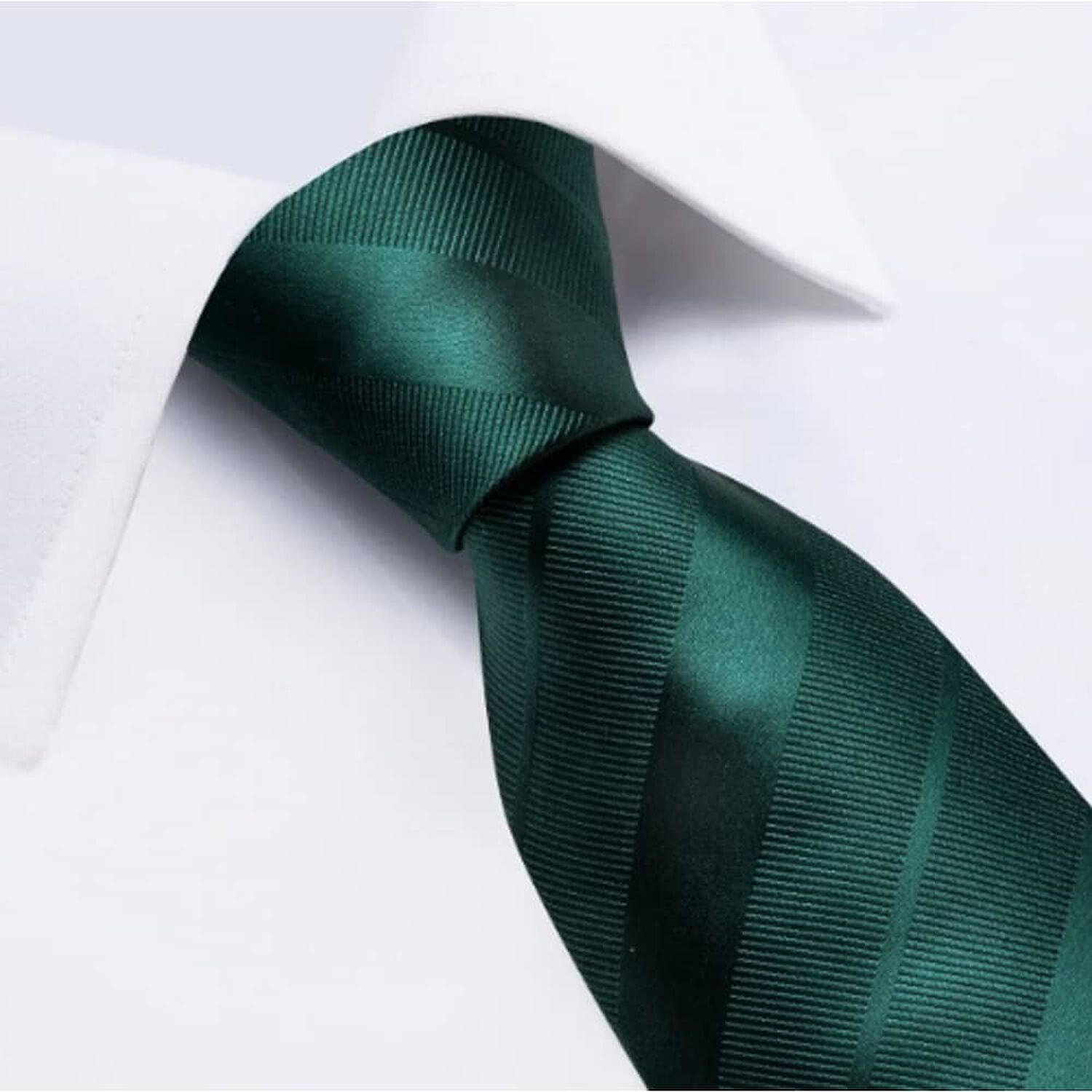 Corbatas Seda Hombres Verde image number 3.0