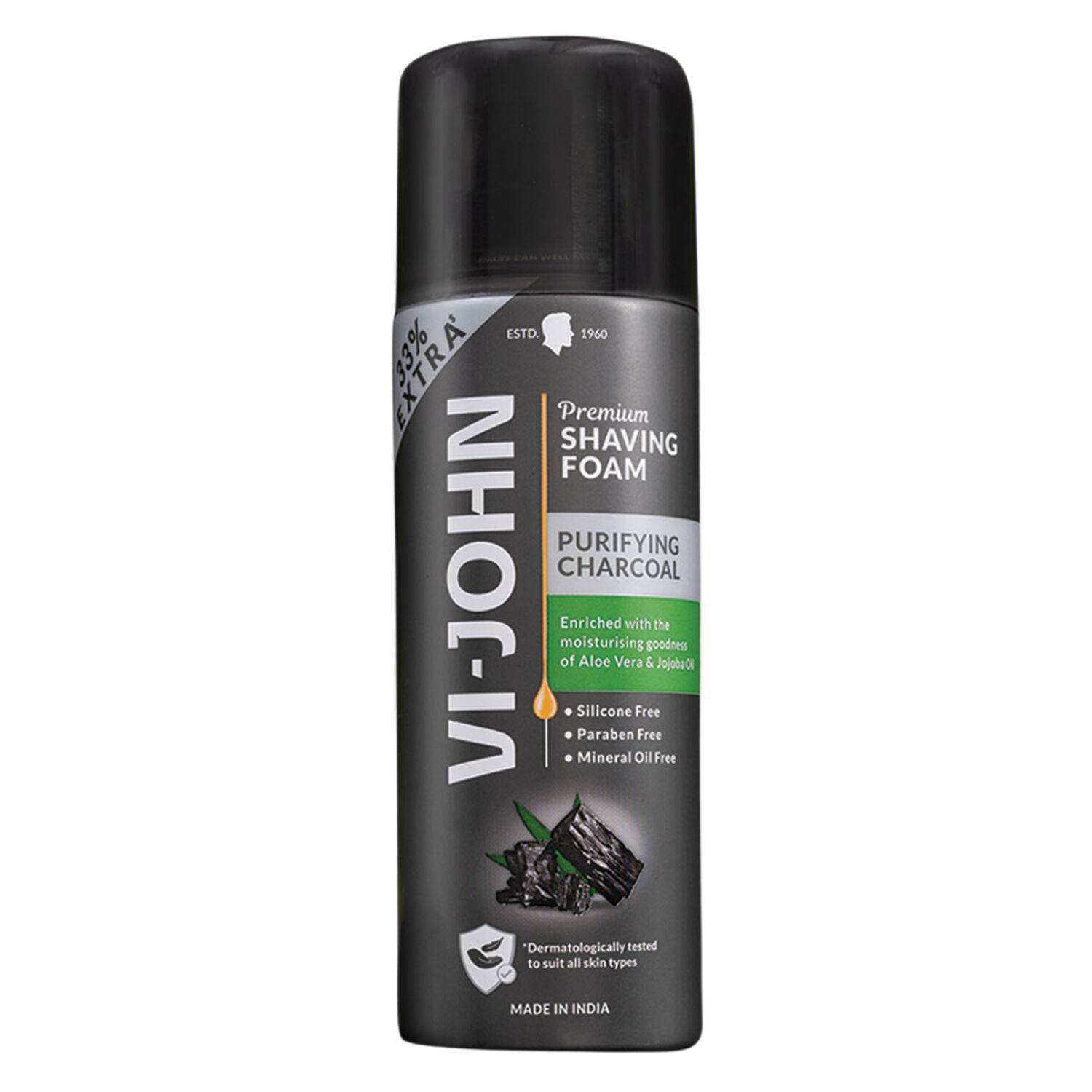 Vi-john Espuma De Afeitar Premiun Charcoal 200 Gr image number 0.0