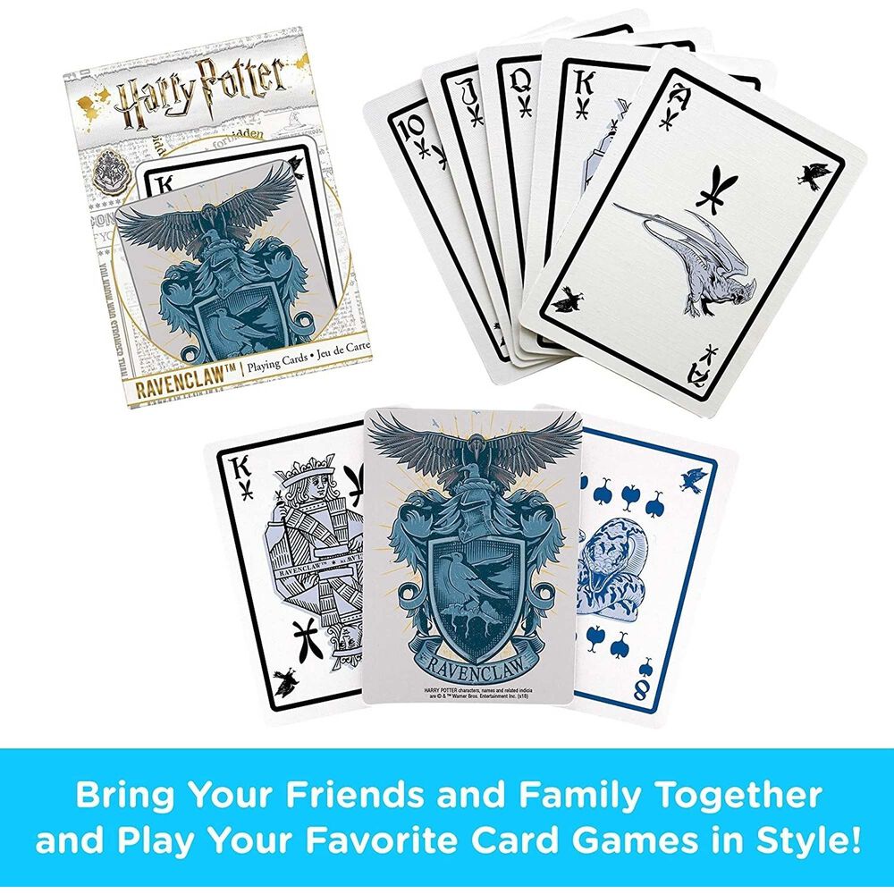 Cartas Naipes Ingl&eacute;s Ravenclaw Harry Potter 2 Pack- Cariocas image number 0.0