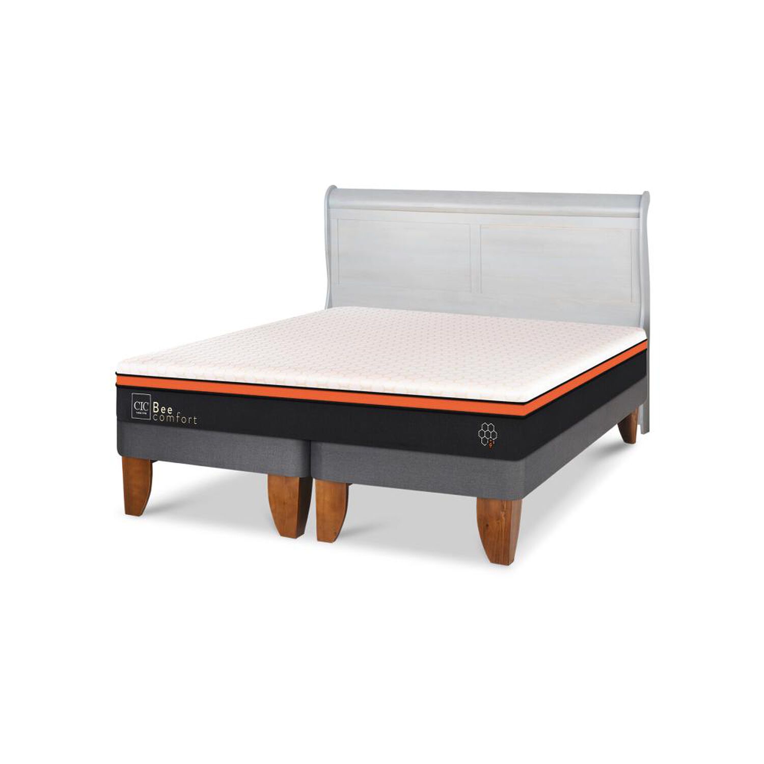 Cama Europea Cic Beecomfort / King / Base Dividida + Respaldo image number 5.0
