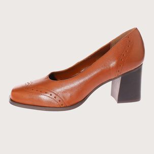 Zapato Taco Café Vía Franca Art. 5ol4564rust