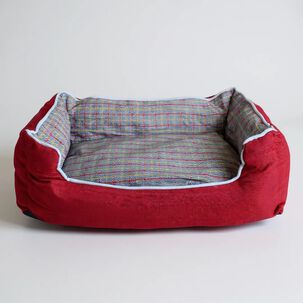 Cama Para Mascotas Espuma - Talla M (rojo)