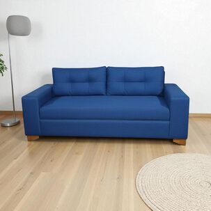 Sofa Paris Tres Cuerpos Lino Azul